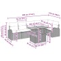 Conjunto de Sofá Garden Juego de 7 Gris Ratán Polimérico von , Outdoor-Sofas - Ref: Foro24-3349593, Preis: 478,02 €, Rabatt: %