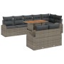 Conjunto de Sofá de Jardín Set de 9 Gris y Marrón Ratán by , Outdoor sofas - Ref: Foro24-3349600, Price: 642,46 €, Discount: %