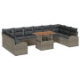 Juego de sofá de jardín Conjunto de 11 Gris Ratán von , Outdoor-Sofas - Ref: Foro24-3349635, Preis: 702,02 €, Rabatt: %