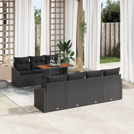 Set de Sofá de Jardín Set de 8 Negro Poliratán von , Outdoor-Sofas - Ref: Foro24-3349799, Preis: 571,77 €, Rabatt: %