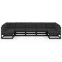 7-piece garden furniture set with black pine wood cushions by vidaXL, Garden sets - Ref: Foro24-3077188, Price: 768,91 €, Dis...