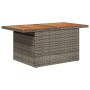 Conjunto de Jardín de 8 Piezas con Cojines Gris Ratán Poli Acacia von , Outdoor-Sofas - Ref: Foro24-3349803, Preis: 541,38 €,...