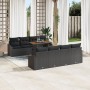 Juego de Sofá de Jardín Conjunto de 7 Negro Ratán Sofá de Jardín by , Outdoor sofas - Ref: Foro24-3349813, Price: 629,50 €, D...