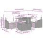 Conjunto de Sofás de Jardín Set de 6 Negro Poliratán, Vidrio von , Outdoor-Sofas - Ref: Foro24-3349841, Preis: 438,76 €, Raba...