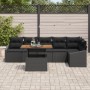 Conjunto de Sofás de Jardín Set de 7 Negro Ratán von , Outdoor-Sofas - Ref: Foro24-3349848, Preis: 493,32 €, Rabatt: %