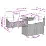 Conjunto de Sofá de Jardín Juego de 9 Negro y Marrón Ratán y Madera de , Sofás de exterior - Ref: Foro24-3349855, Precio: 647...