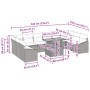 Conjunto de Sofá de Jardín Juego de 11 Negro Ratán, Tapa de Madera by , Outdoor sofas - Ref: Foro24-3349890, Price: 741,19 €,...