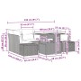 Juego de Sofá de Jardín Set de 7 Gris, Ratán by , Outdoor sofas - Ref: Foro24-3349915, Price: 503,63 €, Discount: %