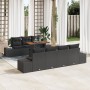 Juego de Sofá de Jardín Conjunto de 8 Negro y Marrón von , Outdoor-Sofas - Ref: Foro24-3349925, Preis: 607,70 €, Rabatt: %