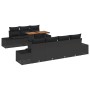 Juego de Sofá de Jardín Conjunto de 8 Negro y Marrón von , Outdoor-Sofas - Ref: Foro24-3349925, Preis: 607,70 €, Rabatt: %