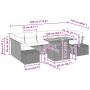 Set de Sofá de Jardín Set de 8 Crema Ratán von , Outdoor-Sofas - Ref: Foro24-3349928, Preis: 543,39 €, Rabatt: %