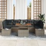 Conjunto de Sofá de Jardín Set de 8 Marrón, Gris by , Outdoor sofas - Ref: Foro24-3349929, Price: 568,46 €, Discount: %