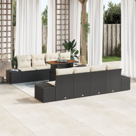 Juego de Sofá de Jardín Conjunto de 7 Negro by , Outdoor sofas - Ref: Foro24-3349935, Price: 639,90 €, Discount: %