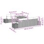 Conjunto de Sofás de Jardín Juego de 7 Marrón Ratán by , Outdoor sofas - Ref: Foro24-3349936, Price: 672,07 €, Discount: %