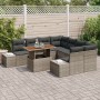 Conjunto de Sofá de Jardín Juego de 9 Gris Poliratán von , Outdoor-Sofas - Ref: Foro24-3349943, Preis: 614,66 €, Rabatt: %