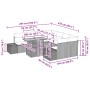 Conjunto de Sofá de Jardín Juego de 9 Gris Poliratán von , Outdoor-Sofas - Ref: Foro24-3349943, Preis: 614,66 €, Rabatt: %