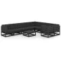 10-piece garden furniture set with black pine wood cushions by vidaXL, Garden sets - Ref: Foro24-3077043, Price: 1,00 €, Disc...