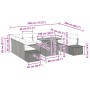 Set de Sofás de Jardín Juego de 10 Negro Ratán, Aluminio by , Outdoor sofas - Ref: Foro24-3350009, Price: 683,59 €, Discount: %