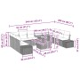 Conjunto de Sofá de Jardín Conjunto de 11 Gris, Gris Oscuro by , Outdoor sofas - Ref: Foro24-3350013, Price: 717,26 €, Discou...