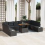 Conjunto de Sofá de Jardín Conjunto de 11 Negro Ratán von , Outdoor-Sofas - Ref: Foro24-3350016, Preis: 759,30 €, Rabatt: %