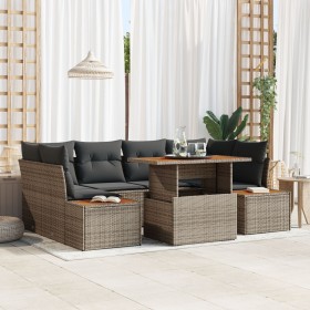 Conjunto de Sofás de Jardín Set de 6 Gris Ratán by , Outdoor sofas - Ref: Foro24-3350036, Price: 516,27 €, Discount: %