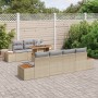 Conjunto de Sofás de Jardín Juego de 8 Beige Ratán by , Outdoor sofas - Ref: Foro24-3350042, Price: 654,91 €, Discount: %