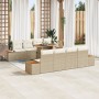 Conjunto de sofá de jardín Conjunto de 9 piezas Beige Ratán by , Outdoor sofas - Ref: Foro24-3350053, Price: 726,29 €, Discou...