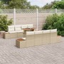Conjunto de sofá de jardín Conjunto de 9 piezas Beige Ratán by , Outdoor sofas - Ref: Foro24-3350053, Price: 726,29 €, Discou...