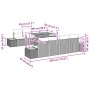 Conjunto de sofá de jardín Conjunto de 9 piezas Beige Ratán by , Outdoor sofas - Ref: Foro24-3350053, Price: 726,29 €, Discou...