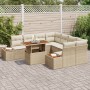 Juego de Sofá de Jardín Juego de 9 Beige Ratán by , Outdoor sofas - Ref: Foro24-3350058, Price: 673,68 €, Discount: %