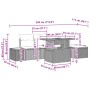 Conjunto de Sofá de Jardín Conjunto de 6 Gris von , Outdoor-Sofas - Ref: Foro24-3350061, Preis: 423,40 €, Rabatt: %