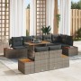 Set de sofá para jardín Set de 9 Gris, Madera Natural von , Outdoor-Sofas - Ref: Foro24-3350081, Preis: 715,35 €, Rabatt: %