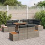Set de sofá para jardín Set de 9 Gris, Madera Natural von , Outdoor-Sofas - Ref: Foro24-3350081, Preis: 715,35 €, Rabatt: %