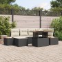 Juego de Sofá de Jardín Set de 7 Beige, Negro by , Outdoor sofas - Ref: Foro24-3350084, Price: 490,01 €, Discount: %