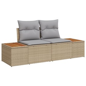 Conjunto Sofá Jardín Set 8 Beige, Gris Rattan, Poliéster de , Sofás de exterior - Ref: Foro24-3350092, Precio: 579,70 €, Desc...
