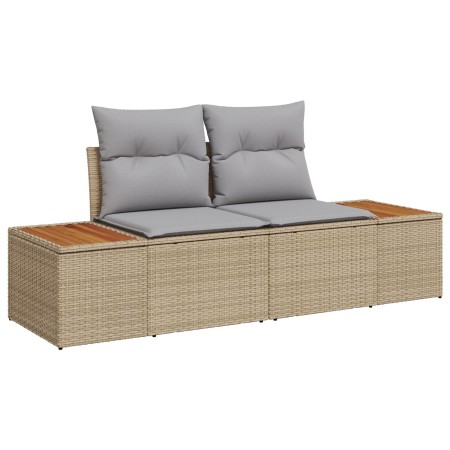 Conjunto Sofá Jardín Set 8 Beige, Gris Rattan, Poliéster von , Outdoor-Sofas - Ref: Foro24-3350092, Preis: 579,70 €, Rabatt: %