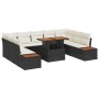 Conjunto de Sofá de Jardín Set de 6 Marco negro con cojines beige von , Outdoor-Sofas - Ref: Foro24-3350099, Preis: 651,36 €,...