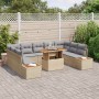 Set de Sofá de Jardín Set de 6 Beige, Gris Ratán, Poliéster von , Outdoor-Sofas - Ref: Foro24-3350102, Preis: 674,96 €, Rabat...