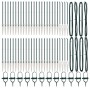 Posts de cerca con punta 52 pcs Ø32 mm 60 cm acero galvanizado by , fence posts - Ref: Foro24-3350164, Price: 456,85 €, Disco...