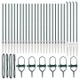 Postes de cerca con pico 26 pcs Ø32 mm 140 cm de acero galvanizado by , fence posts - Ref: Foro24-3350173, Price: 294,53 €, D...