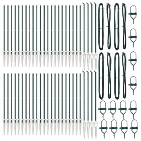Postes de cerca con punta 52 pcs Ø32 mm 170 cm acero galvanizado von , Zaunpfosten - Ref: Foro24-3350178, Preis: 763,56 €, Ra...