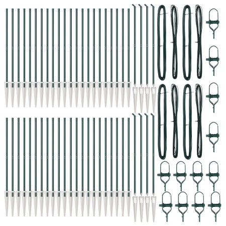 Postes de cerca con punta 52 pcs Ø32 mm 170 cm acero galvanizado von , Zaunpfosten - Ref: Foro24-3350178, Preis: 763,56 €, Ra...