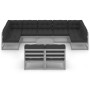 10-teiliges Gartenmöbel-Set mit Kissen aus grauem Kiefernholz von vidaXL, Gartensets - Ref: Foro24-3077221, Preis: 904,97 €, ...