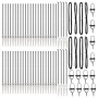 Postes de cerca con pica 52 pcs Ø32 mm 140 cm Acero Galvanizado von , Zaunpfosten - Ref: Foro24-3350192, Preis: 638,13 €, Rab...