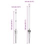 poste de cerca con punta 52 pcs Ø32 mm 100 cm de acero galvanizado de , Postes de cerca - Ref: Foro24-3350206, Precio: 476,24 €