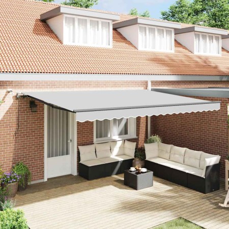 Toldo con Manual Antracita 4,5 x 3 m Metal