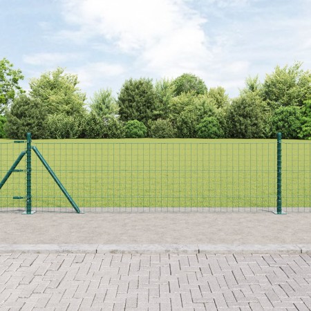 Poste de Cerca Juego de 26 Verde Acero con Revestimiento en Polvo von , Zaunpfosten - Ref: Foro24-3350217, Preis: 147,61 €, R...