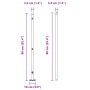Poste de Cerca Set de 52 Verde Acero con Recubrimiento en Polvo by , fence posts - Ref: Foro24-3350224, Price: 343,20 €, Disc...