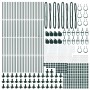 Poste de Cerca Set de 104 Verde Acero recubierto de polvo by , fence posts - Ref: Foro24-3350232, Price: 455,06 €, Discount: %