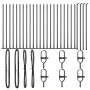 Poste de Cerca Set de 26 Gris Concreto, Metal 3.2 x 3.2 x 70 cm de , Postes de cerca - Ref: Foro24-3350239, Precio: 159,15 €,...